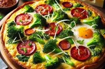 Frittata de Chouriço e Brócolos - Receita fácil e deliciosa